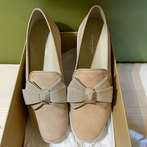 Michael Kors Val Pink Suede Bow Loafer - 9